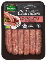 Chipolatas supérieures façon Charcutière, Socopa (x 6)