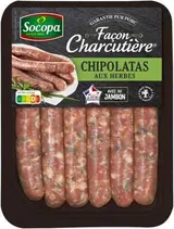Chipolatas aux herbes façon Charcutière, Socopa (x 6)
