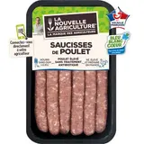 Saucisses de poulet, La Nouvelle Agriculture (x 6, 300 g)