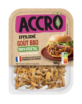 Effiloché goût barbecue 100% végétal, Accro (160 g)