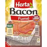 Bacon fumé tranches fines, Herta (15 tranches, 150 g)