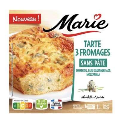 Tarte 3 fromages, Marie (180 g)
