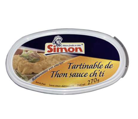 Tartinable de thon sauce Ch'ti, Simon   (270 g)