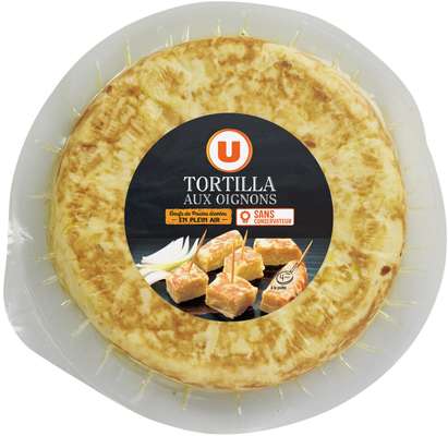 Tortilla de pommes de terre aux oignons, U (500 g)