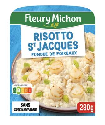 Risotto st Jacques et fondu de poireaux, Fleury Michon (280 g)