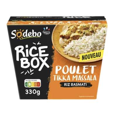 Rice Box poulet Tikka Massala, Sodebo (330 g)