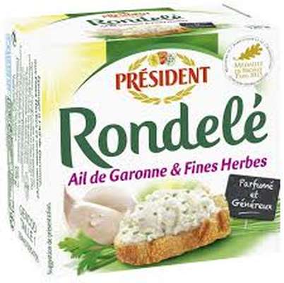 Rondelé ail et fines herbes, Président (125 g)