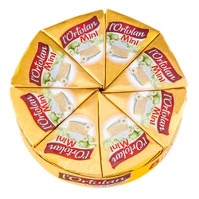 L'Ortolan Mini au lait pasteurisé 8 portions, Fromagerie Milleret (240 g)
