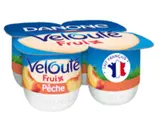 Yaourts veloutés aux pêches, Danone (4 x 125 g)