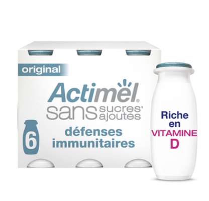 Actimel sans sucre nature (6 x 100 g)