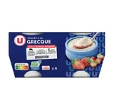 Yaourt à la Grecque sur lit de fraise rhubarbe, U (4 x 150 g)