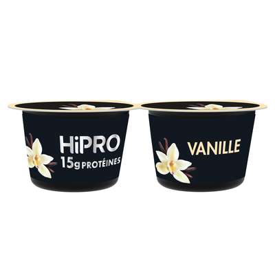 Yaourt protéiné saveur vanille 0% MG, HiPRO (2 x 160 g)