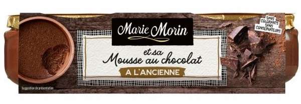 Mousse au chocolat à l'ancienne, Marie Morin (2 x 100 g)