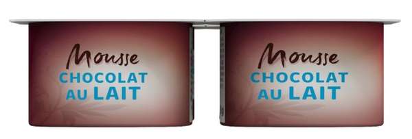 Mousse chocolat lait, U (4 x 60 g)