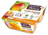 Compote pomme mangue sans sucres ajoutés, Charles et Alice (4 x 100 g)