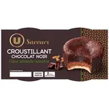 Croustillant au chocolat noir amandes et noisettes, U Saveurs (2 x 80 g)