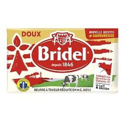 Beurre doux 60%MG, Bridel (250 g)