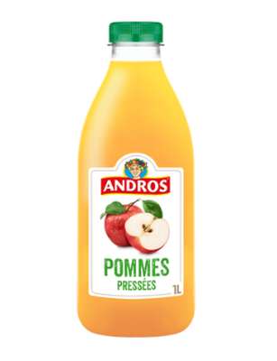 Jus de pommes pressées frais, Andros (1 L)