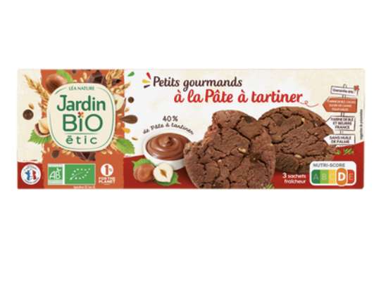 Gâteaux petits gourmands à la pâte à tartiner BIO, Jardin Bio (155 g)