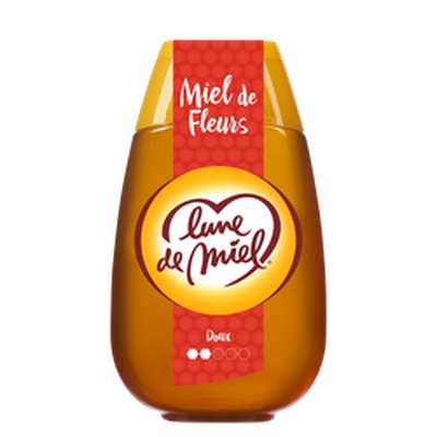 Miel de fleurs liquide, Lune de miel (500 g)