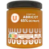 Confiture abricot 65% de fruits, U (320 g)