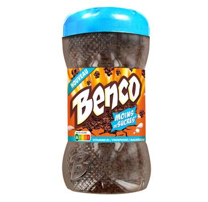 Poudre au cacao moins de sucres, Benco (400 g)