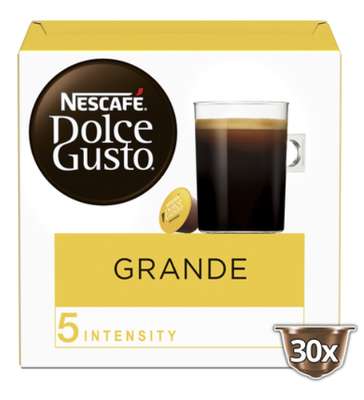 Café grande intense n°5 capsules, Nescafé Dolce Gusto (x 30, 240 g)