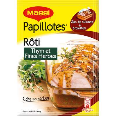 Assaisonnement pour papillottes de rôti au thym et fines herbes, Maggi (30 g)