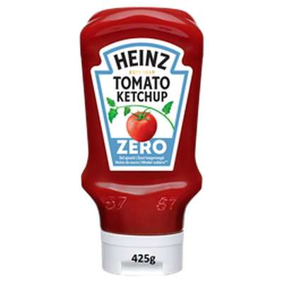Ketchup zéro sel ajouté - 70% de sucre, Heinz (425 g)
