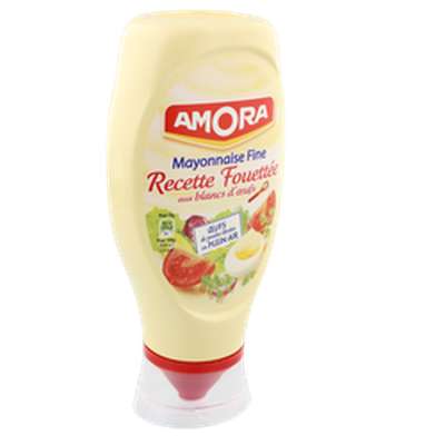 Mayonnaise fine recette fouettée, Amora (398 g)