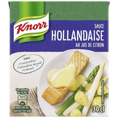 Sauce Hollandaise au jus de citron, Knorr (30 cl)