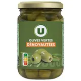 Olives vertes dénoyautées, U (160 g)
