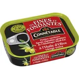 Petites sardines Les fines et fondantes à l'huile d'olive vierge extra, Connetable (106 g)