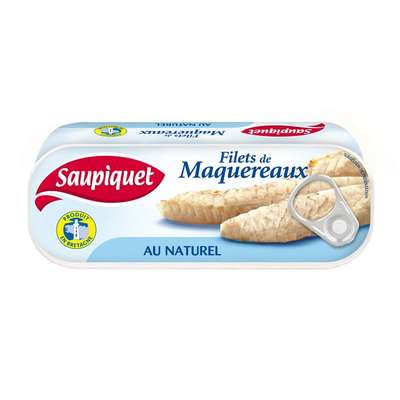 Filet de maquereau au naturel, Saupiquet (169 g)