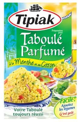 Préparation pour taboulé menthe citron, Tipiak (2 x 175 g)