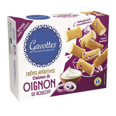 Crèpes crème & oignon de roscoff, Gavottes (80 g)