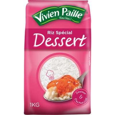 Riz rond blanc spécial dessert, Vivien Paille (1 kg)