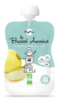 Gourde Le brassé Avoine & Pomme BIO - dès 6 mois, Popote (100 g)