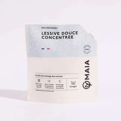 Eco recharge Lessive liquide bébé peaux sensibles, Maia (1 L)