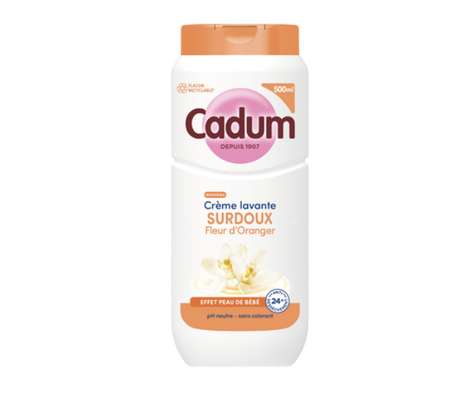 Crème lavante surdoux - Fleur d'Oranger, Cadum (500 ml)