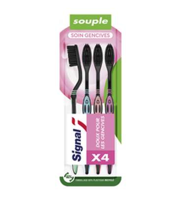 Brosse a dents soin et douceur souple, Signal (x 4)