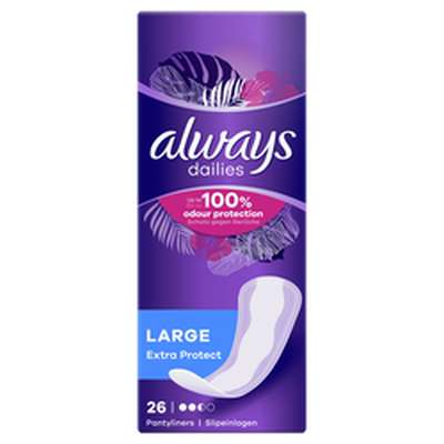 Protège-slip dailies extra protect, Always (x 26)