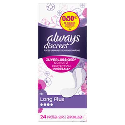 Protège-slip long plus Discreet, Always (x 24)