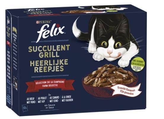 Grill sélection campagne pour chat, Felix (12 x 80 g)