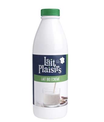 Lait écrémé UHT BIO, Lait Plaisirs (1 L)