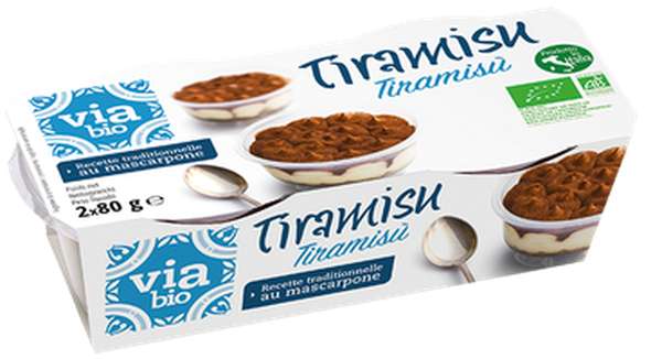 Tiramisu BIO, Via bio (x 2, 160 g)