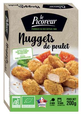 Nuggets de poulet BIO, Le Picoreur (200 g)