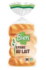 Pain au lait BIO, Bien (x 8, 280 g)