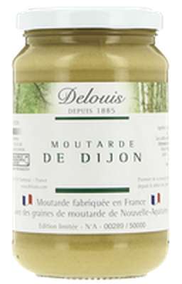Moutarde de Dijon graines de moutarde de Nouvelle-Aquitaine BIO, Delouis (350 g)