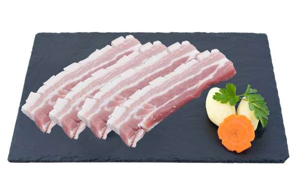 Poitrine de Porc à Griller Tranchée, Maison Conquet (4 tranches, environ 550 - 600 g)